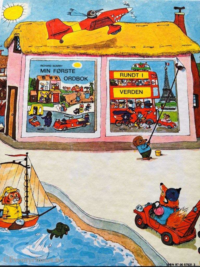 Richard Scarry. Min store ordbok – Engelsk på en ny måte. 1981. Barnebok.
