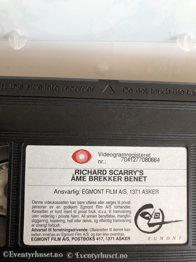 Richard Scarrys Åme Brekker Benet. Vhs. Vhs