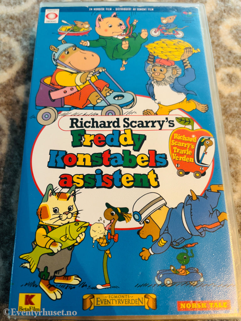 Richard Scarry’s Freddy Konstabels assistent. VHS. VHS