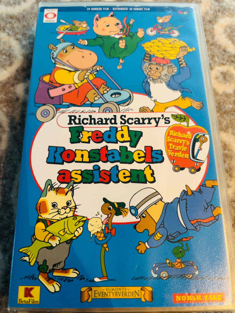 Richard Scarry’s Freddy Konstabels assistent. VHS. VHS
