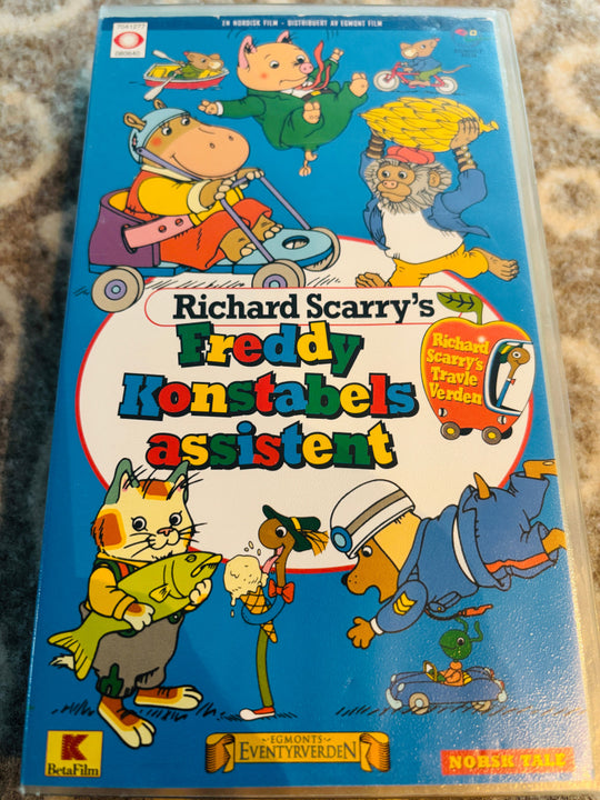Richard Scarry’s Freddy Konstabels assistent. VHS. VHS