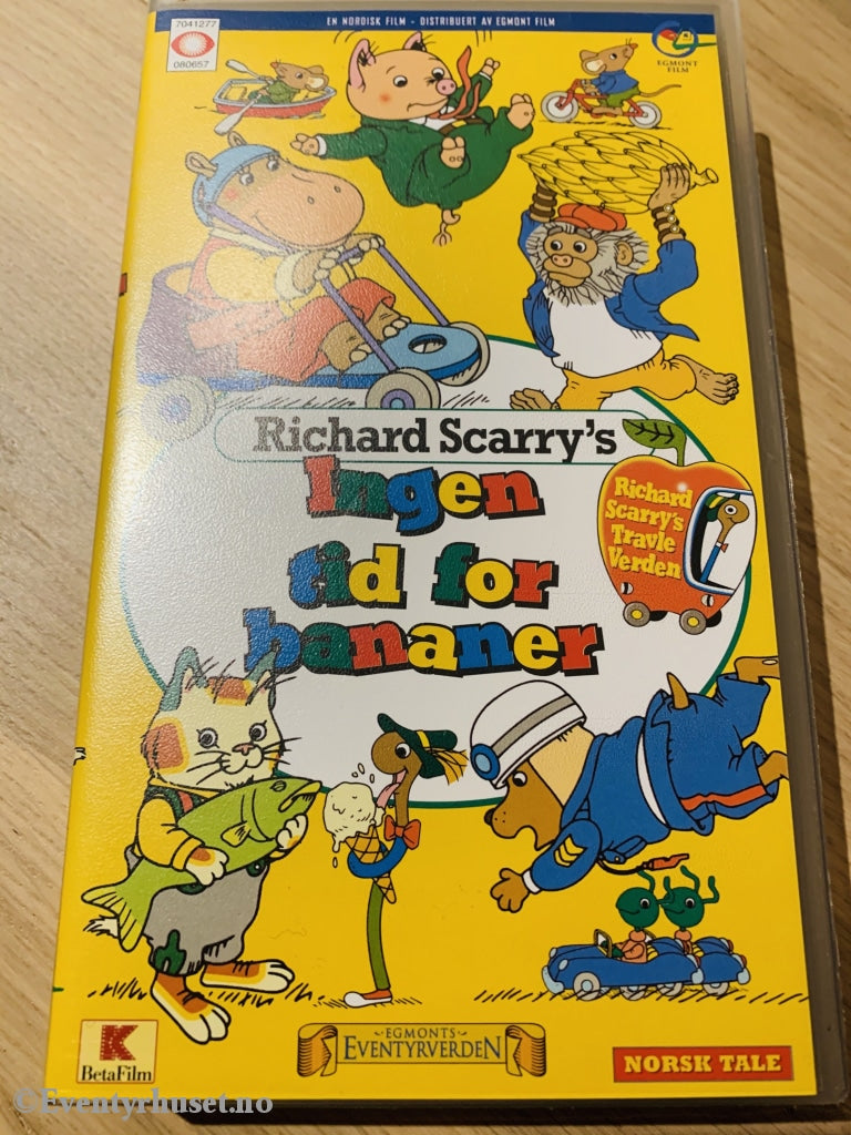 Richard Scarrys Ingen Tid For Bananer. 1993. Vhs. Vhs