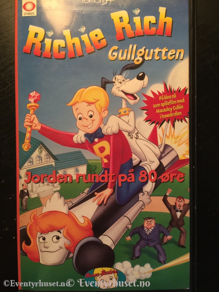 Richie Rich - Gullgutten. Jorden Rundt På 80 Øre. 1994. Vhs. Vhs