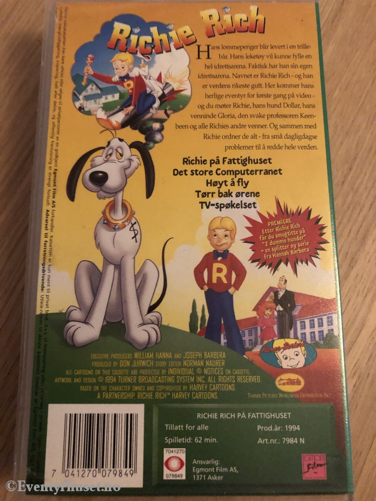 Richie Rich. Gullgutten. 1994. Vhs. Vhs