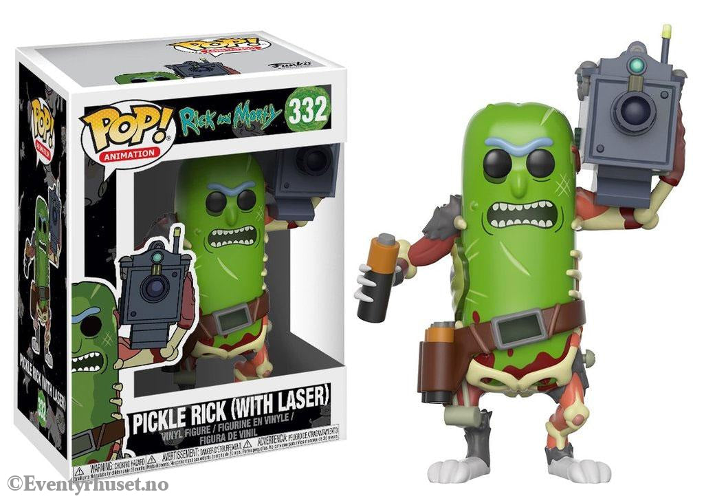 Rick and Morty POP! Animation Vinyl Figure Pickle Rick with Laser 9 cm Collectibles