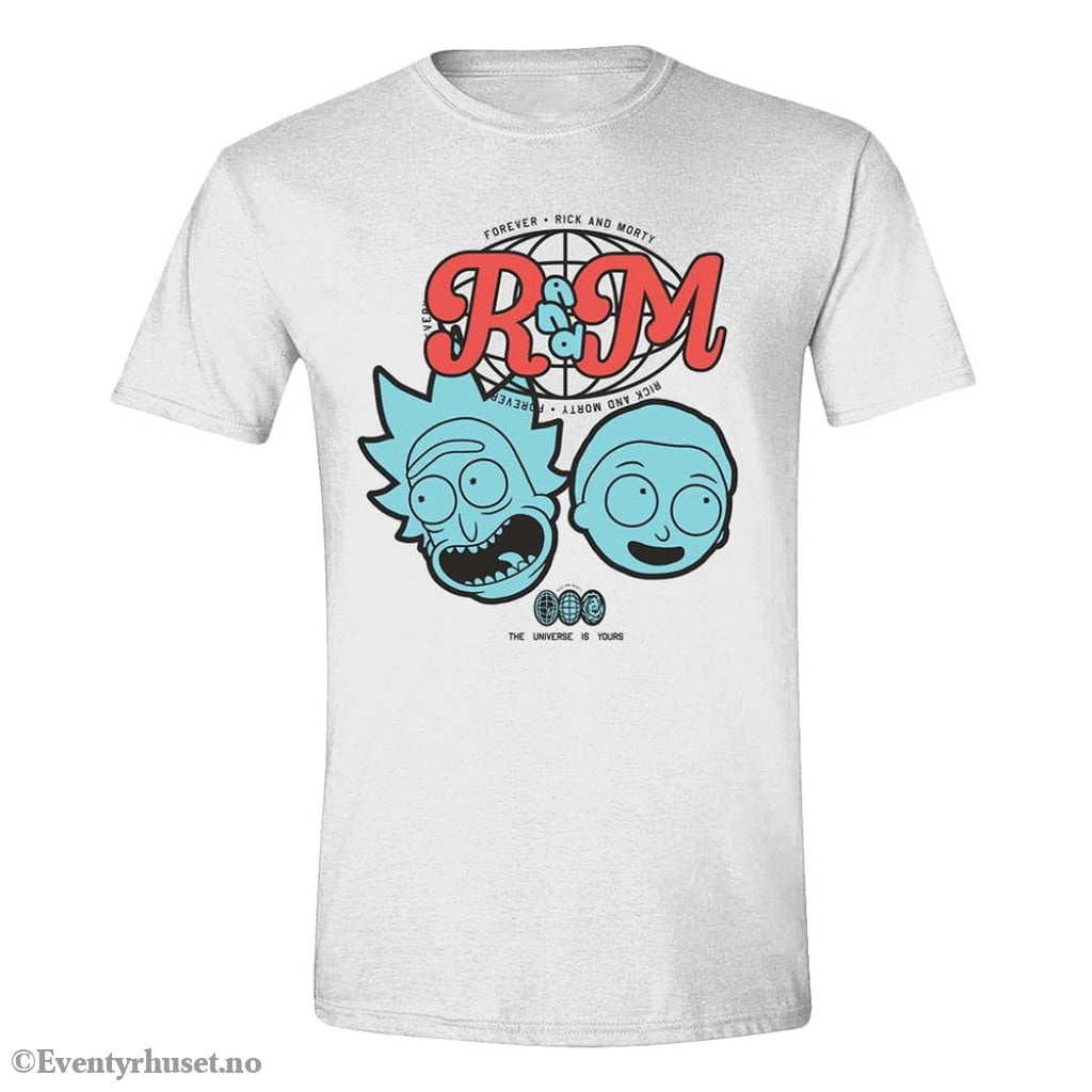 Rick & Morty T-Shirt Forever The Universe Is Yours Size L Fashion & Accessories