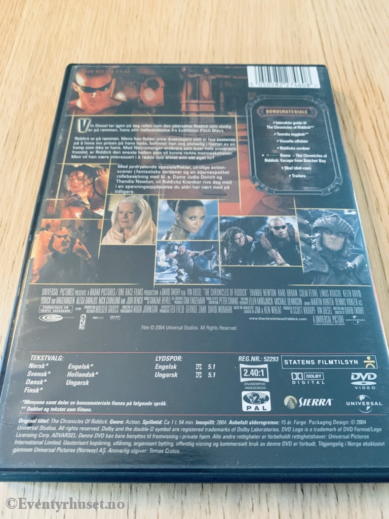 Riddick. Dvd. Dvd
