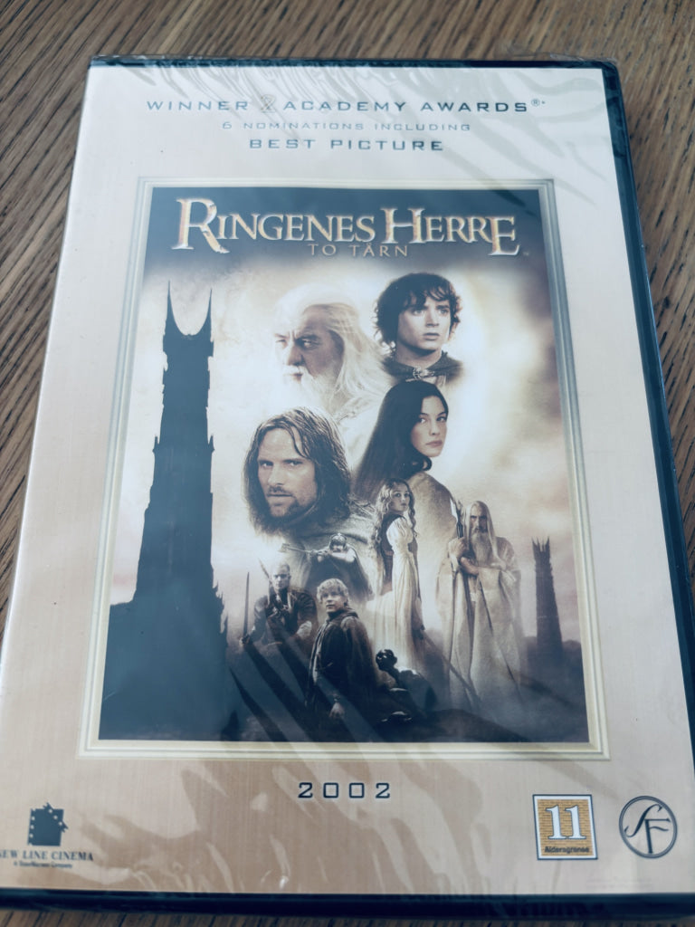 Ringenes Herre: To Tårn. DVD. Ny i plast!