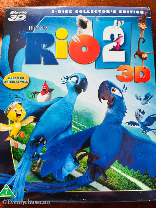 Rio 2 3D. Blu-Ray Slipcase. Blu-Ray Disc