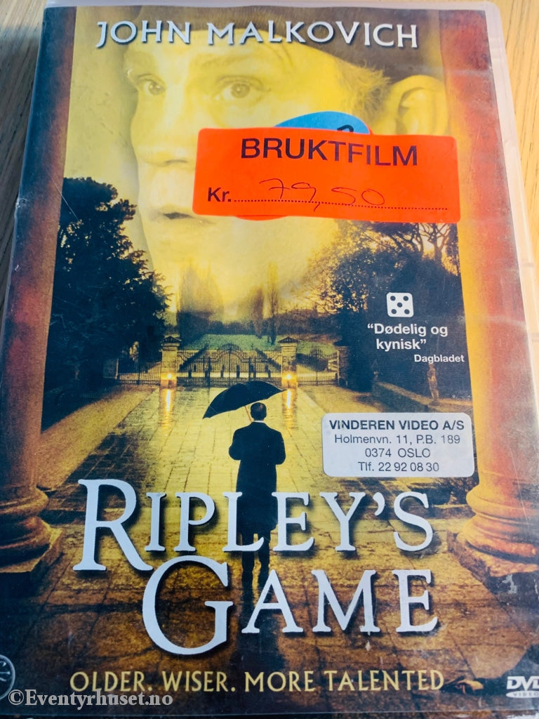Ripleys Game. Dvd Leiefilm.