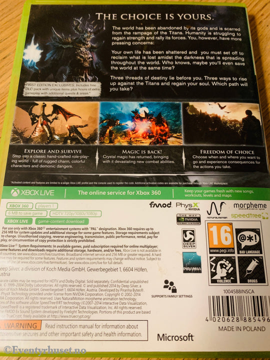 Risen 3 - Titan Lords [First Edition]. Xbox 360. 360