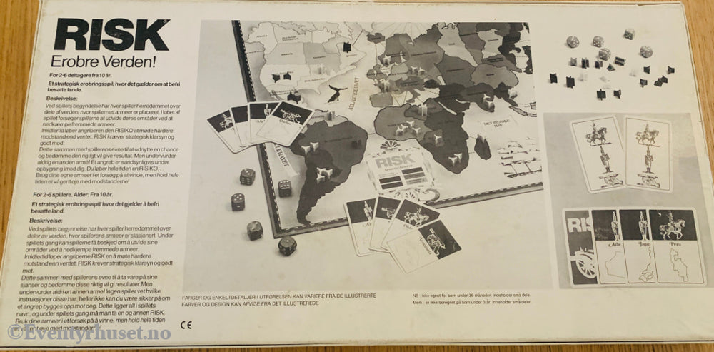 Risk - Erobre verden (1980-tallet) . Brettspill.