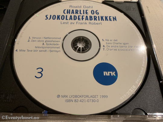 Roald Dahl. 1964/99. Charlie Og Sjokoladefabrikken. Lydbok På 3 Cd.