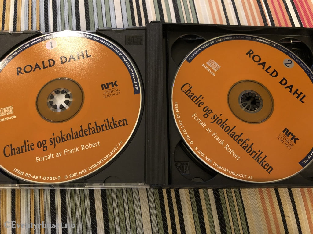 Roald Dahl. 1964/99. Charlie Og Sjokoladefabrikken. Lydbok På 3 Cd. Cd