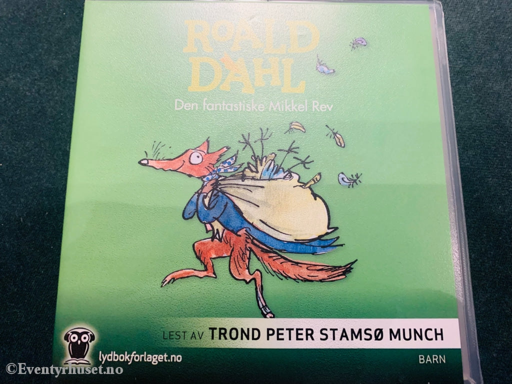 Roald Dahl. 1970/00. Den Fantastiske Mikkel Rev. Lydbok På Cd.