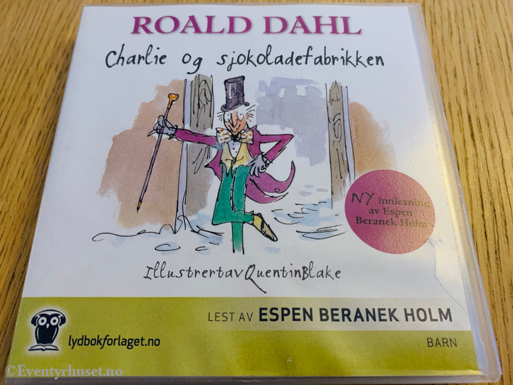 Roald Dahl. 1972/10. Charlie Og Sjokoladefabrikken. Lydbok På 3Xcd. Cd