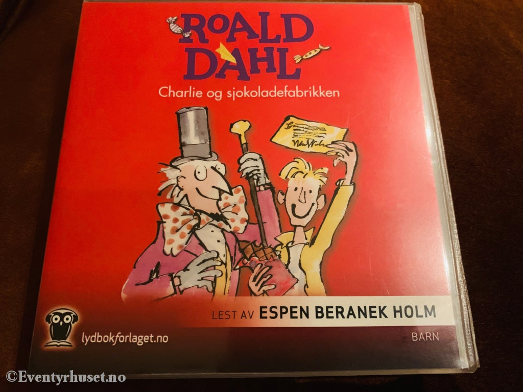 Roald Dahl. 1972/09. Charlie Og Sjokoladefabrikken. Lydbok På 3Xcd. Cd