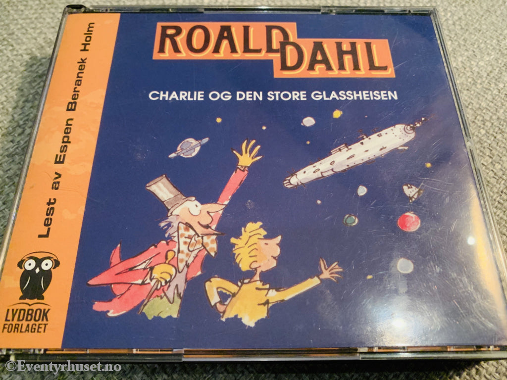 Roald Dahl. 1973/2003. Charlie Og Den Store Glassheisen. Lydbok På 3 Cd.