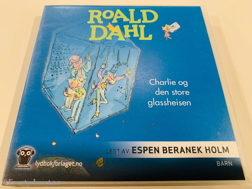 Roald Dahl. 1973/2003. Charlie Og Den Store Glassheisen. Lydbok På 3 Cd.