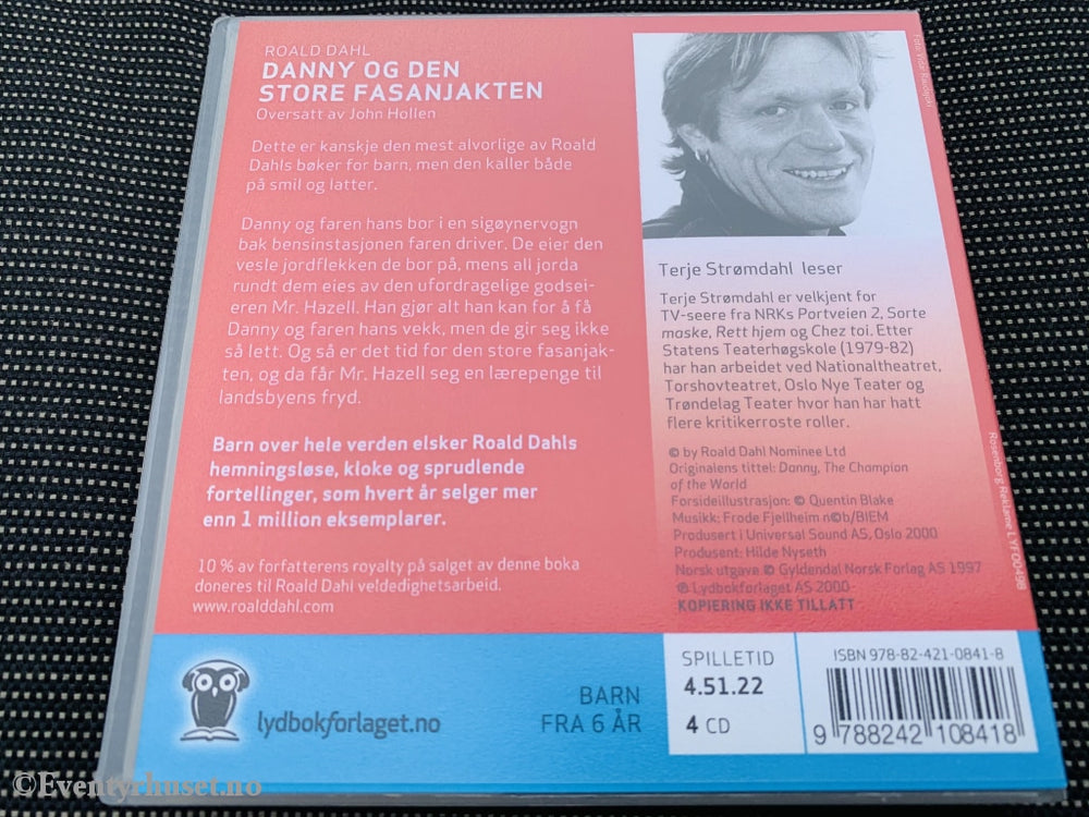 Roald Dahl. 1975/2000. Danny Og Den Store Fasanjakten. Lydbok På 4 Cd.