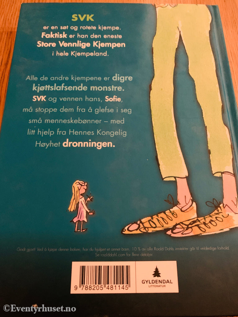 Roald Dahl. 1982. SVK (Store Vennlige Kjempe). Bok.