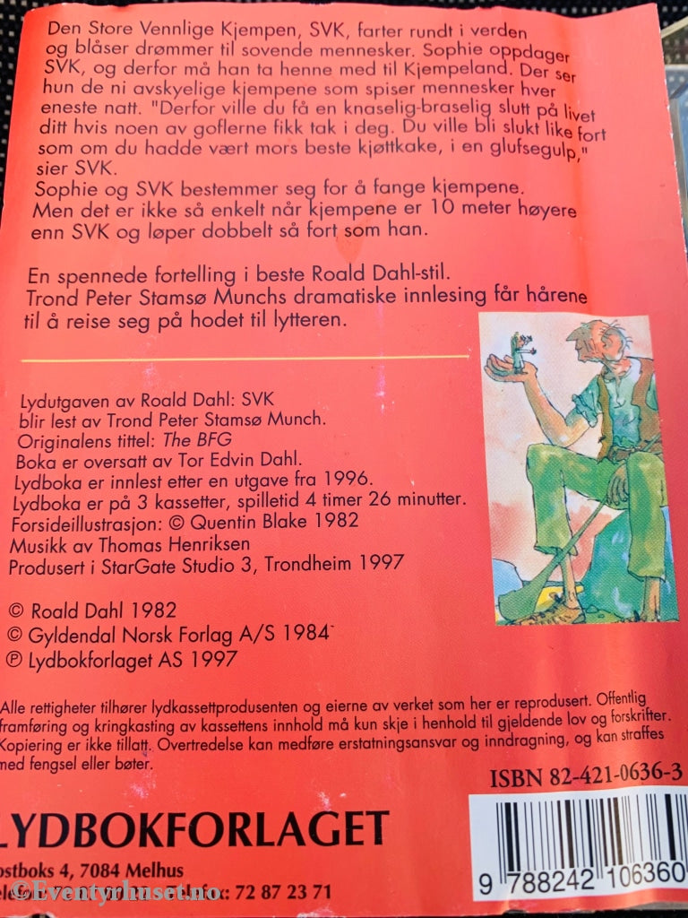 Roald Dahl. 1982/97. Svk. Kassettbok På To Kassetter.