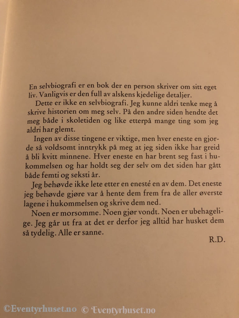 Roald Dahl. 1986. Gutt. Fortelling