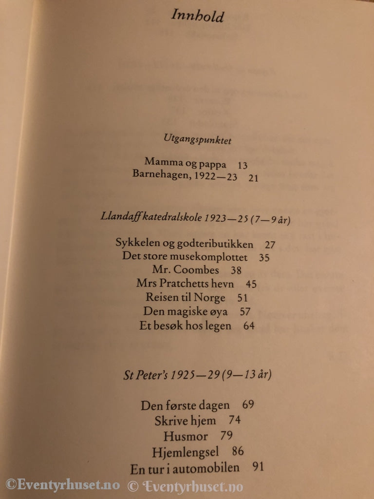 Roald Dahl. 1986. Gutt. Fortelling
