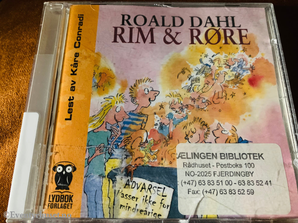 Roald Dahl. 1989/02. Rim Og Røre. Lydbok På Cd.