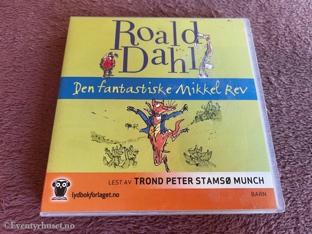 Roald Dahl. 2006. Den fantastiske Mikkel Rev. Lydbok på CD.