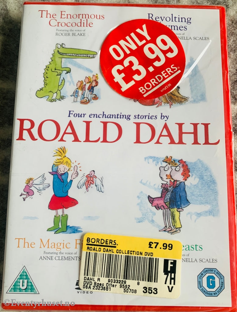 Roald Dahl. Fire Historier. Dvd Ny I Plast!