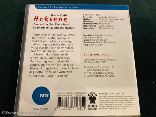 Roald Dahl. Heksene. Hørespill Fra Lørdagsbarnetimen. Lydbok På 2 Cd. Cd