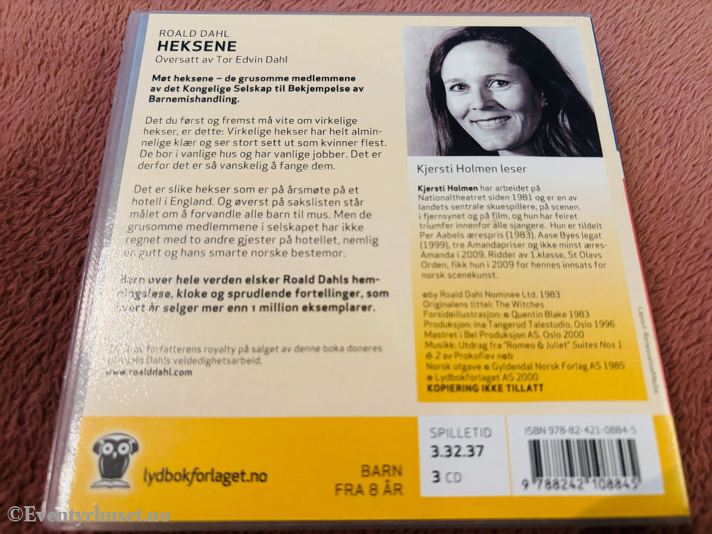 Roald Dahl – Heksene. Lydbok på CD.