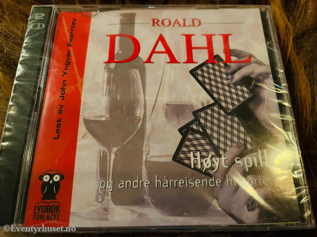 Roald Dahl. Høyt Spill Og Andre Hårreisende Historier. Lydbok På 2 Cd. Ny I Plast!