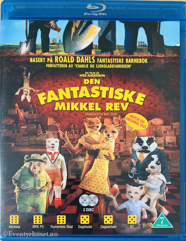 Roald Dahls Den Fantastiske Mikkel Rev. Blu-Ray. Blu-Ray Disc