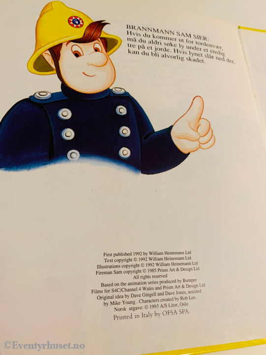 Rob Lee. 1995. Brannmann Sam og lynet som slo ned. Bok.