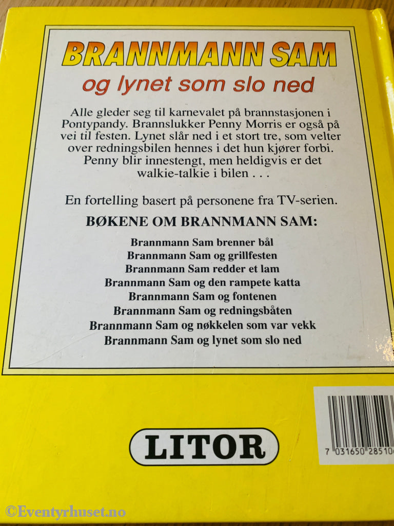 Rob Lee. Brannmann Sam Og Lynet Som Slo Ned. Nb: Introside Revet. Fortelling