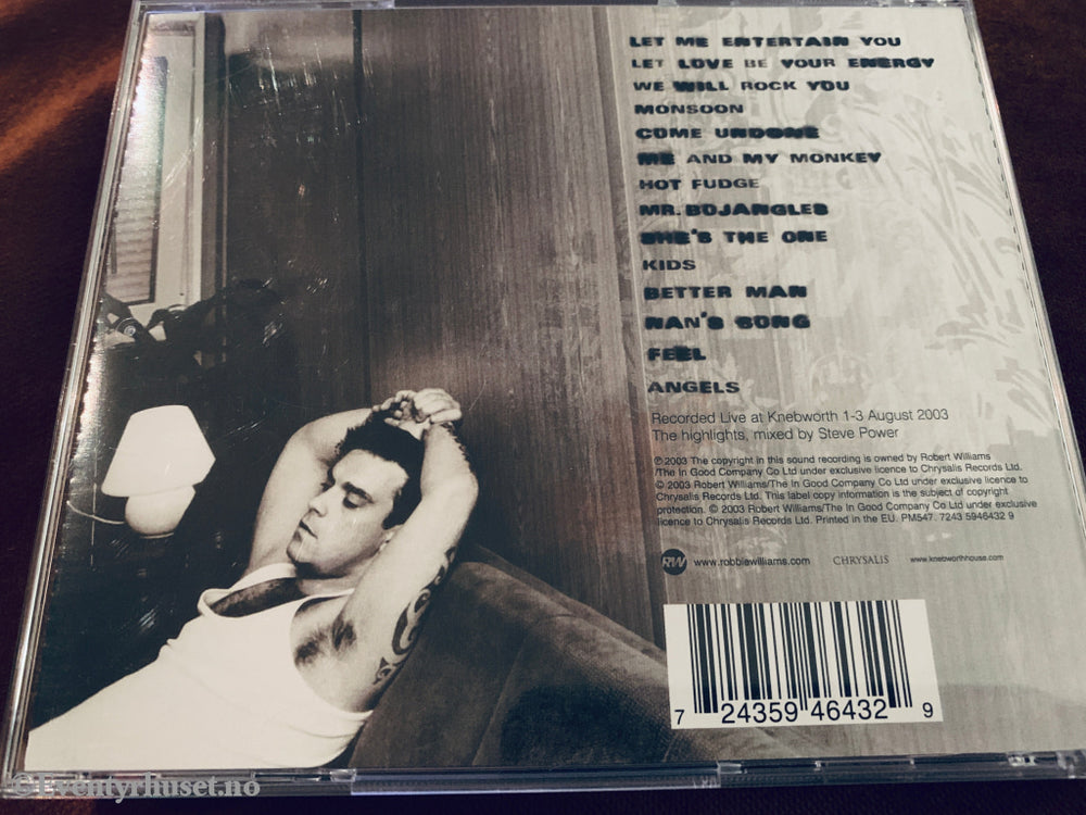 Robbie Williams. Live Summer 2003. CD.