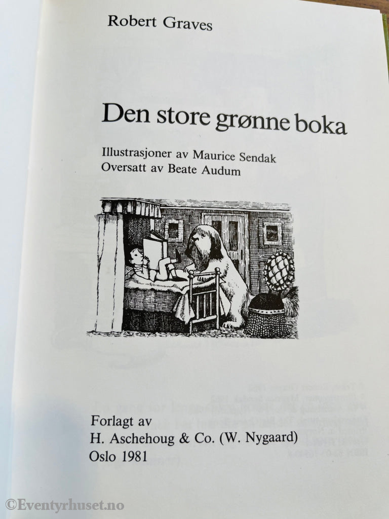 Robert Graves. 1962. Den store grønne boka. Bok.