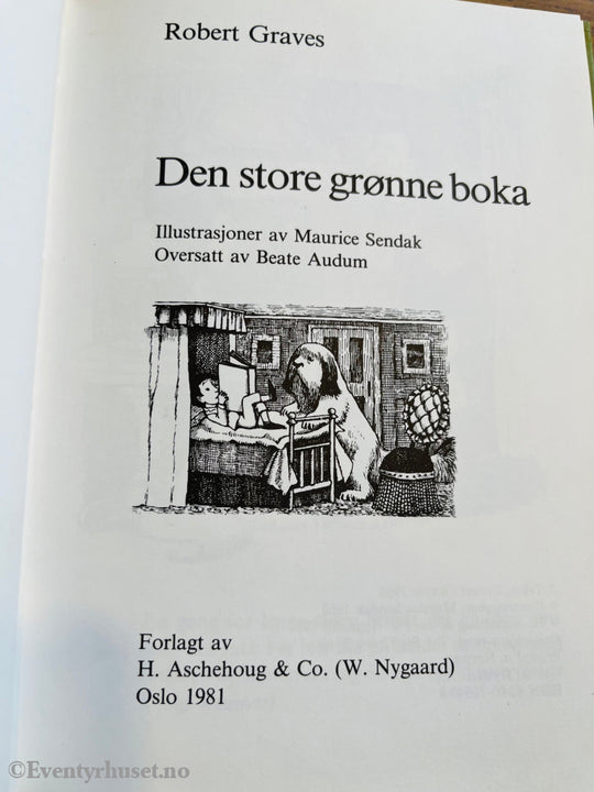 Robert Graves. 1962. Den store grønne boka. Bok.