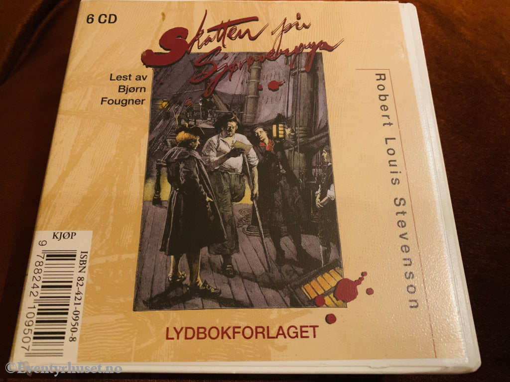 Robert Louis Stevenson. 1989/2000. Skatten På Sjørøverøya. Lydbok 6 Cd. Cd