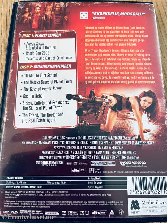 Robert Rodríguez’s Planet Terror. 2007. Dvd. Dvd