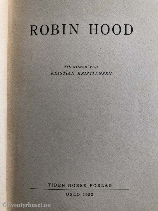 Robin Hood. 1952. Fortelling
