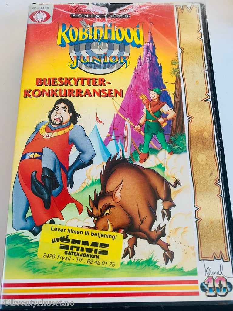 Robin Hood Junior. Bueskytterkonkurransen. Vhs Big Box. Box