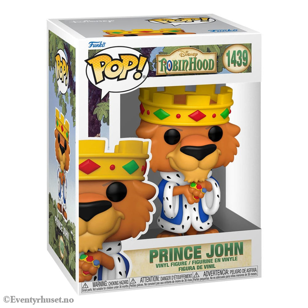 Robin Hood POP! Disney Vinyl Figure Prince John 9 cm Collectibles