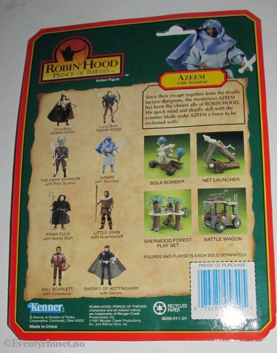 Robin Hood: Prince of Thieves – Komplett Kenner Actionfigur-sett (1991) – 8 figurer – Ny og forseglet. Mint In Sealed