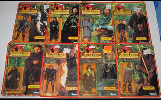 Robin Hood: Prince of Thieves – Komplett Kenner Actionfigur-sett (1991) – 8 figurer – Ny og forseglet. Mint In Sealed Box (MISB)!