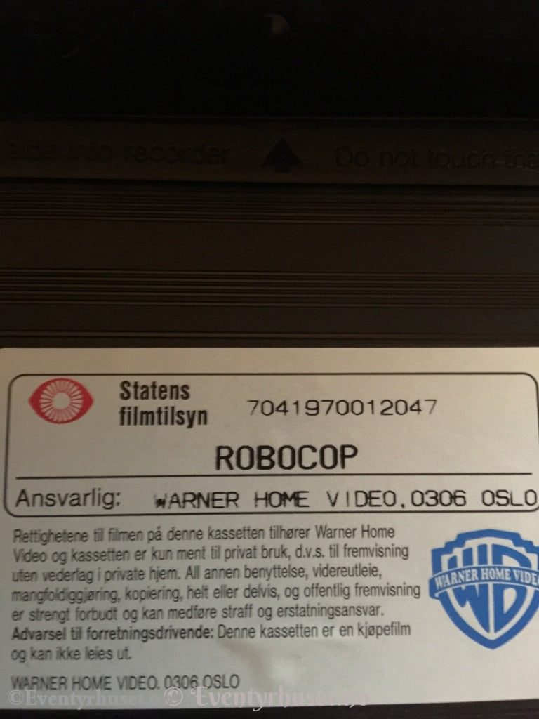 Robocop. 1987. Vhs. Vhs