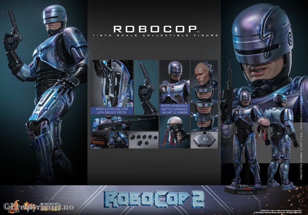 RoboCop 2 Movie Masterpiece Diecast Action Figure 1/6 RoboCop 30 cm Toys