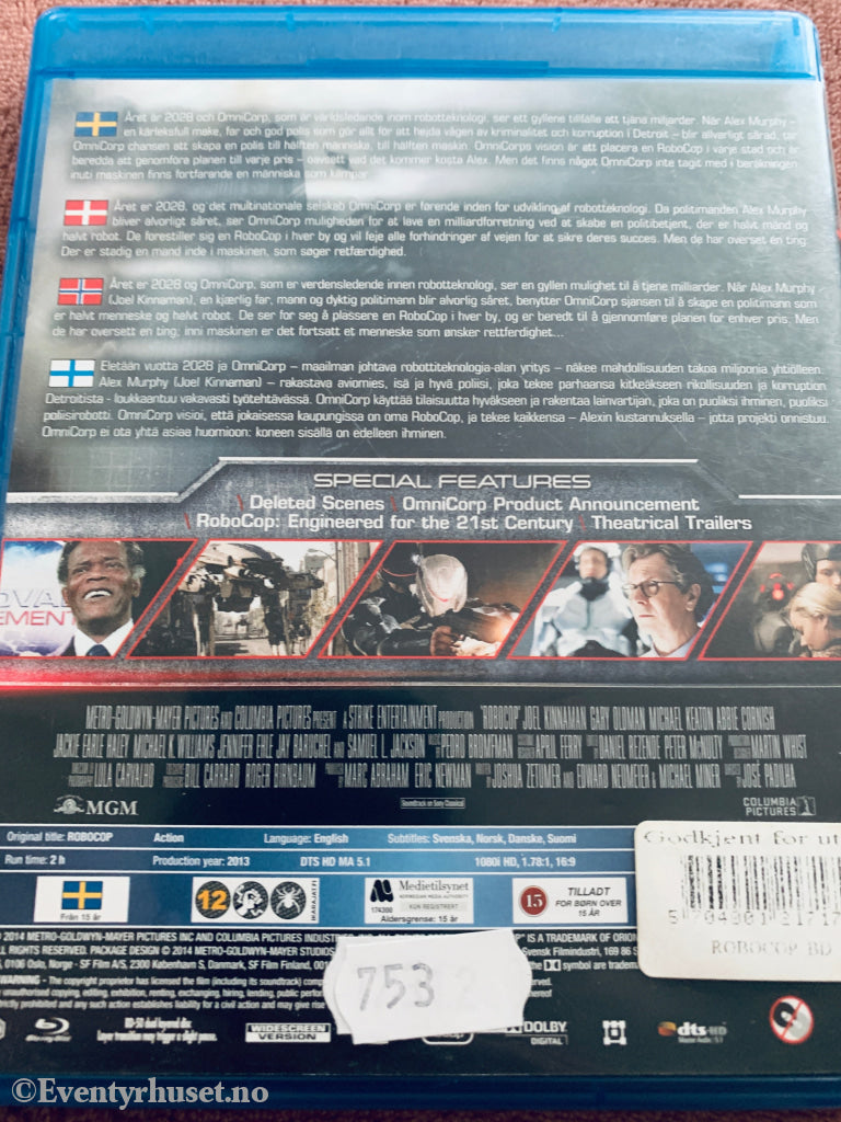 Robocop. Blu-ray.
